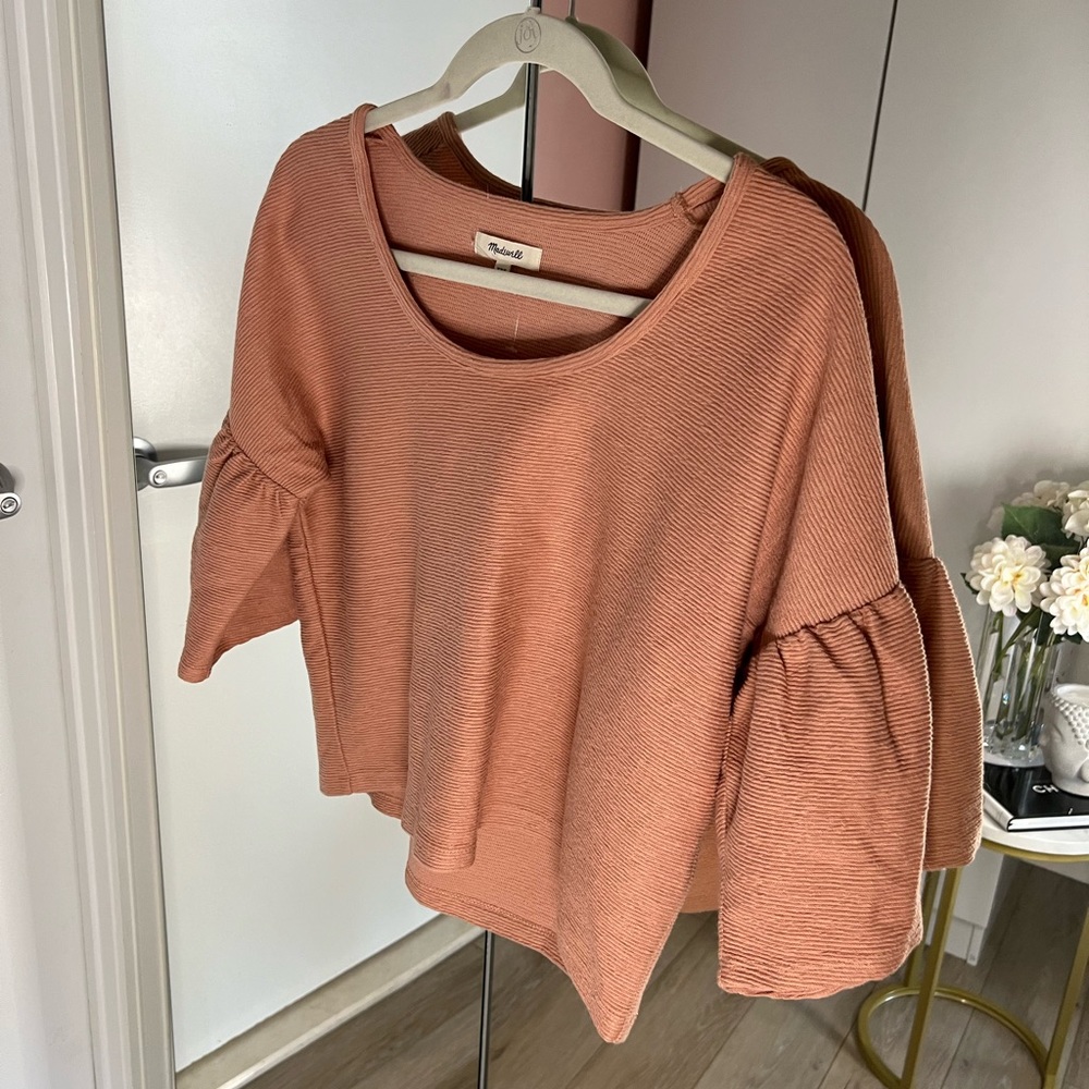 Only Worn Once Madewell Ouffy Sleeve Crop Top